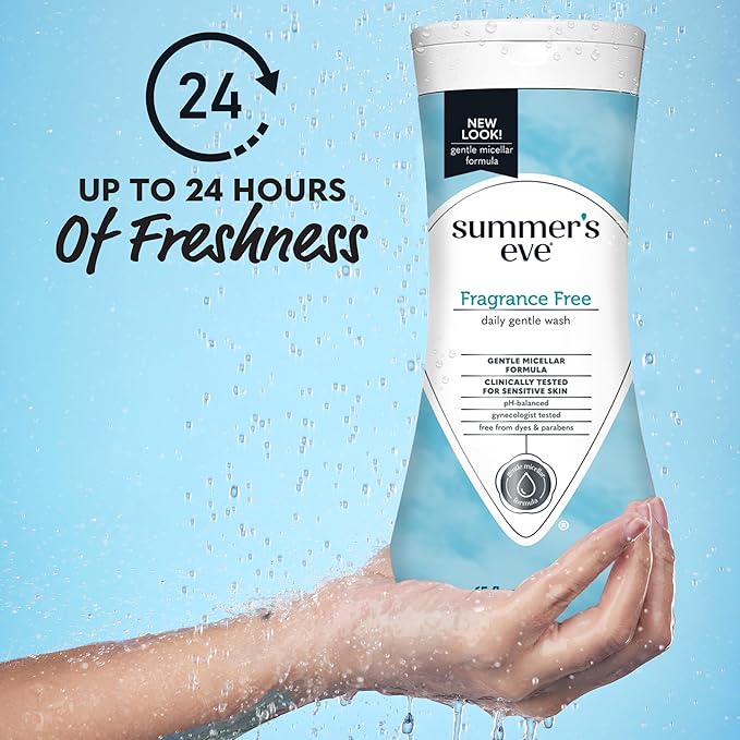 Summer's Eve Fragrance Free All-Over Feminine Wash, Gentle pH-Balanced Body Wash - Image 4