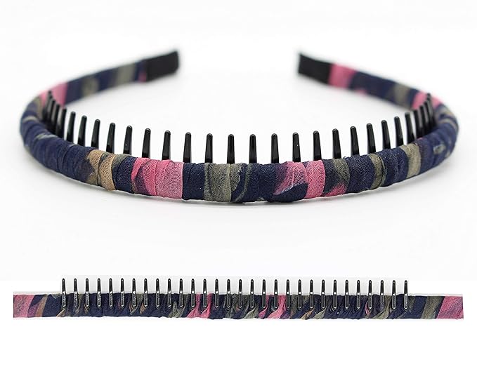 JOBAND 4-Pack Multi-colored Resin Teeth Hair Hoop Non-slip Comfortable - Image 3