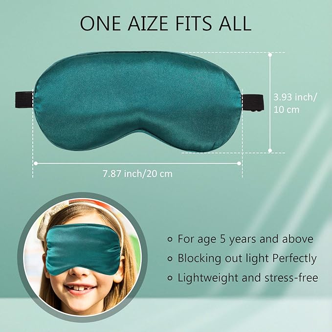 BBTO 8 Pcs Sleep Mask, Silk Eye Mask - Image 5