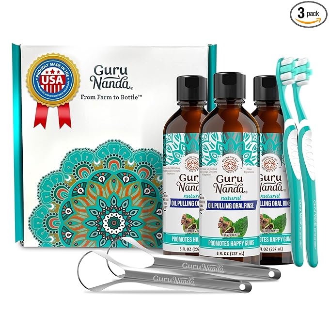 GuruNanda CocoMint Oil Pulling Mouthwash by Gurunanda