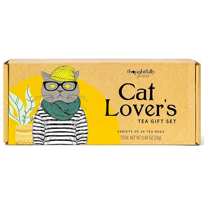 Thoughtfully Gourmet Cat Lover's Tea Gift Set: Includes 24 Teas in 6 Flavors - Image 7
