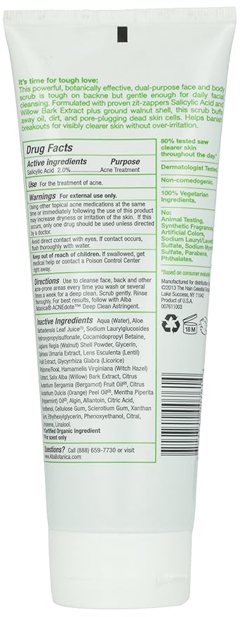Alba Botanica Acnedote Maximum Strength Face & Body Scrub - Image 3