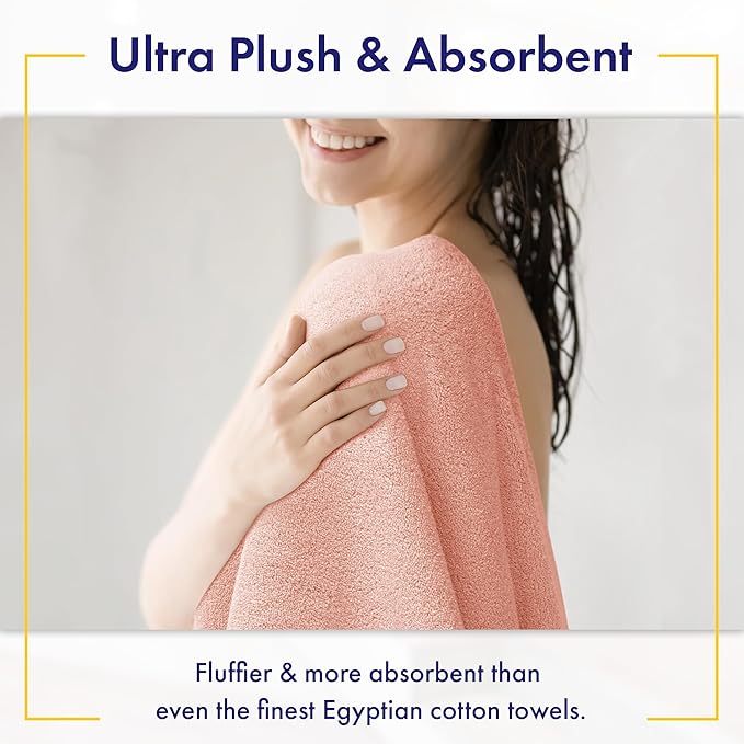 Alusa Home Ultra Soft & Plush Viscose from Bamboo Bath Towels - Image 3