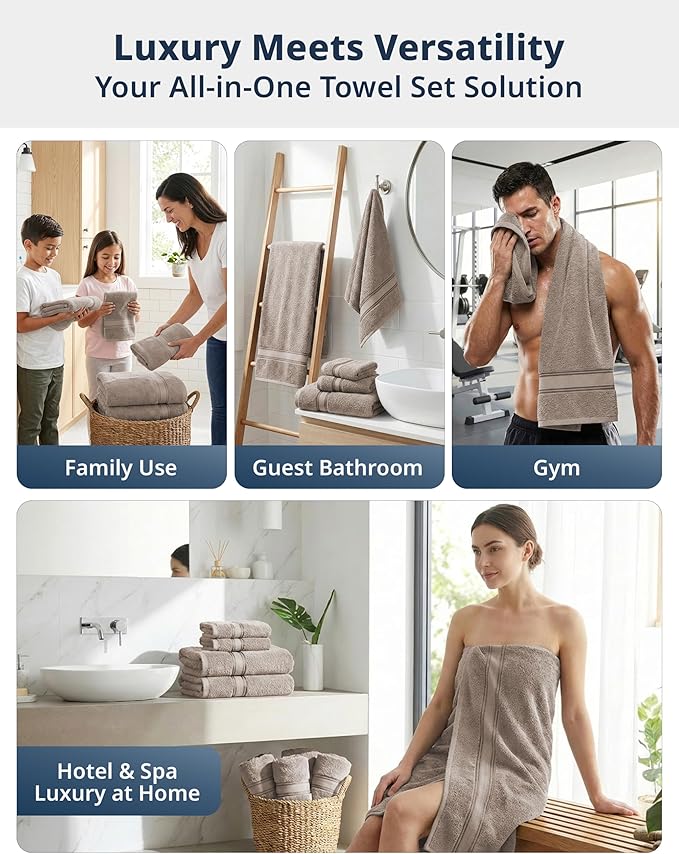 LANE LINEN Luxury Bath Towel Set - Image 7