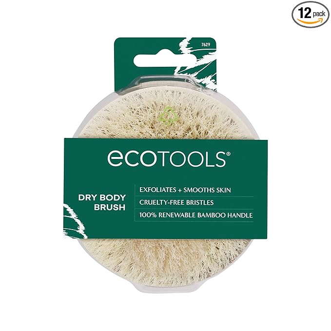 EcoTools Dry Body Brush, for Post Shower & Bath Skincare Routine, Removes Dirt by EcoTools