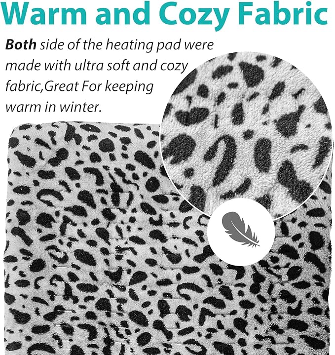 Heating Pad for Back Pain and Cramps Relief, Ultra Soft Microplush Heating Pad - Image 3