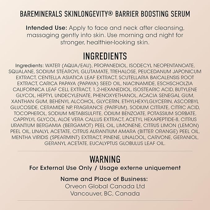 bareMinerals SKINLONGEVITY Barrier Boosting Serum, Hydrating Face Serum - Image 2