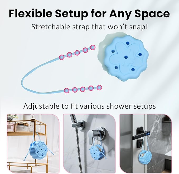 Silicone Shower Steamer Holder/Tray, Hangable&Durable Shower Steamer Hanger - Image 3