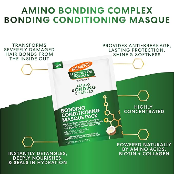 Palmer's Amino Bonding Complex Hair Mask, Intense Conditioning Masque Pack - Image 2