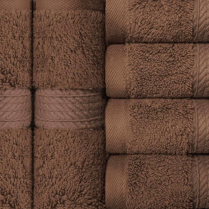 Superior Egyptian Cotton Pile Face Towel/Washcloth Set of 6, Ultra Soft Luxury - Image 3