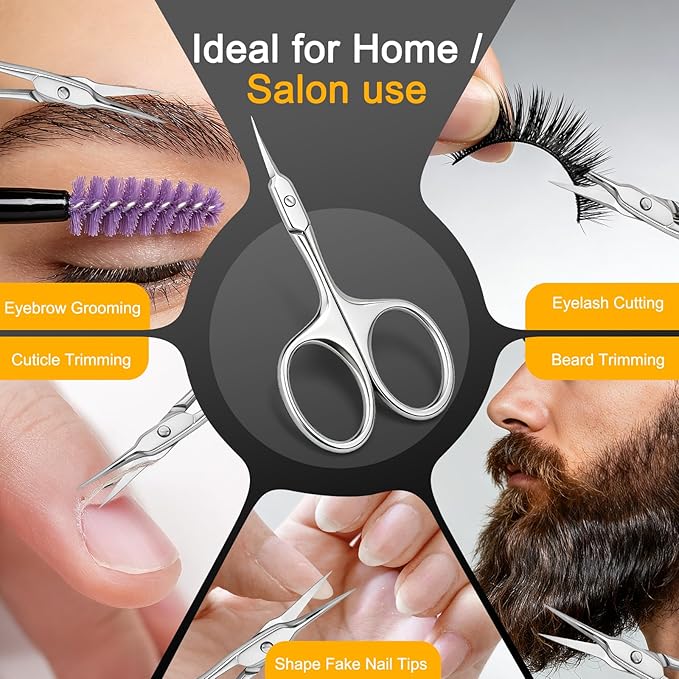 Cuticle Scissors, Extra Fine Curved Manicure & Pedicure Nail Scissor - Image 6