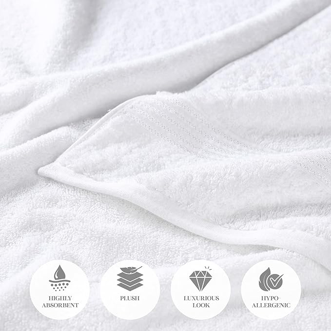 Superior Egyptian Cotton 3-Piece Towel Set, Basic Towels - Image 8