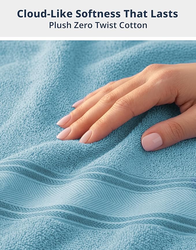 LANE LINEN Towel Sets for Bathroom - Image 4