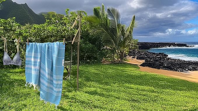 Bazaar Anatolia Turkish Beach Towel – 100% Cotton, Quick Dry, Sand Free Swim - Image 6