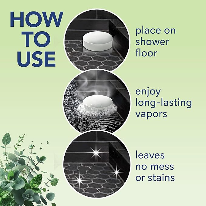 Sinucleanse Vapor Shower Steamers, All Natural Eucalyptus & Mint Aromatherapy - Image 6