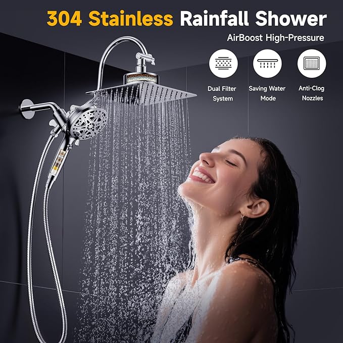 Dual Filtered Shower Head with Magnetic Handheld - Image 2