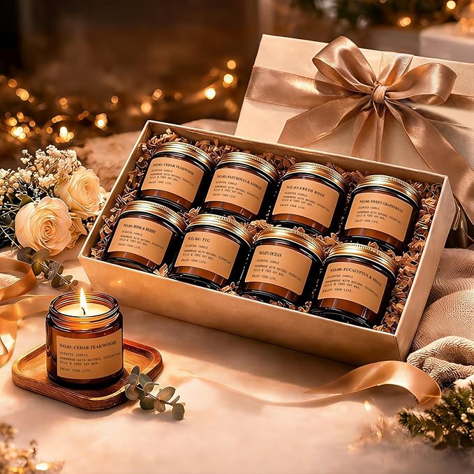 Scented Candles for Home, 8 Pack Soy Wax Candle Set, Aromatherapy Candles - Image 7