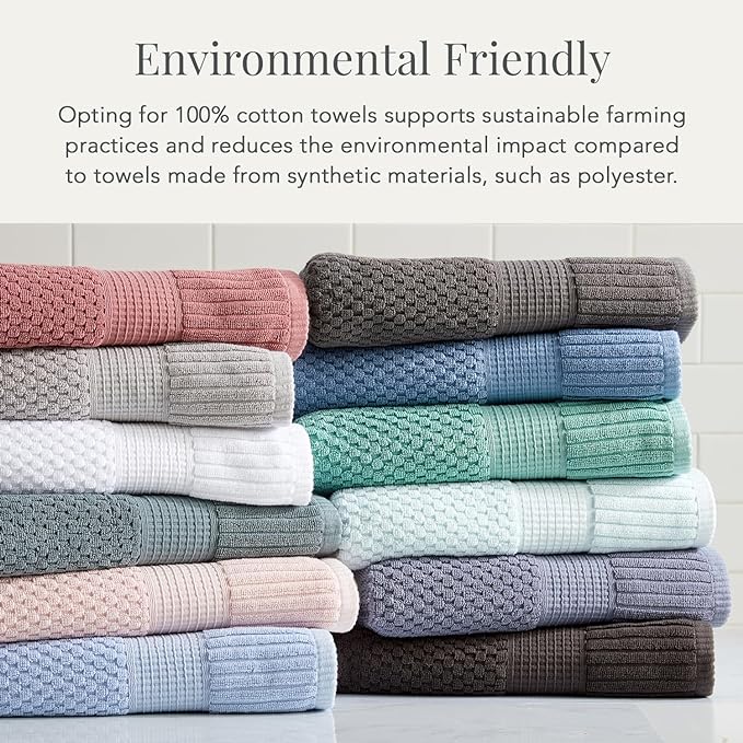 NY Loft 100% Cotton Hand Towel 6 Pack Hand Towel Set | Super Soft & Absorbent - Image 6