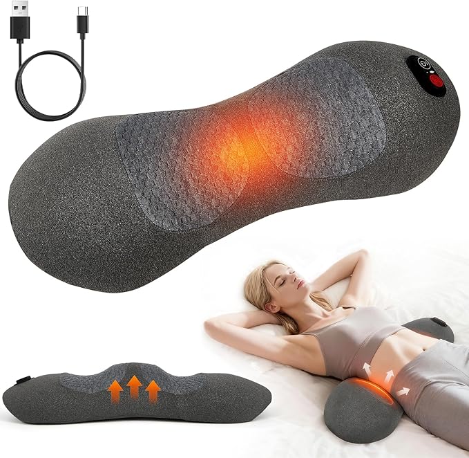 Gifts for Mother, 3 in 1 Back Massager Electric Lumbar Support Pillow by KITCADA