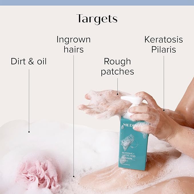 Medix 5.5 Exfoliating AHA Glycolic Acid Face & Body Wash Cleanser + Vitamin C - Image 3