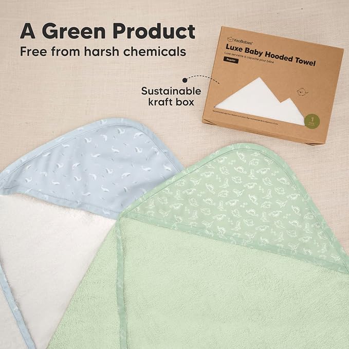 KeaBabies Hooded Baby Towel for Newborn - Image 8
