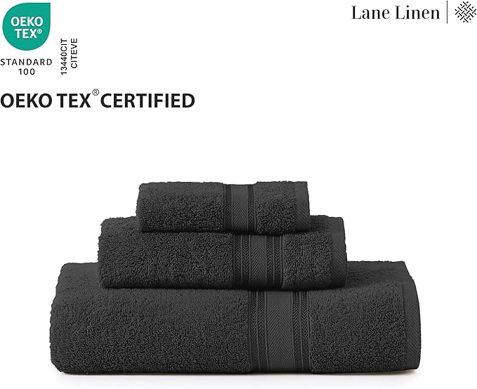 LANE LINEN Bath Towel Set of 18 – Premium 100% Cotton, 6 Bath, 6 Hand & 6 - Image 8