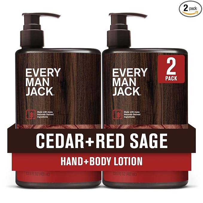 Every Man Jack Mens Cedar + Red Sage Hand & Body Lotion by EveryManJack