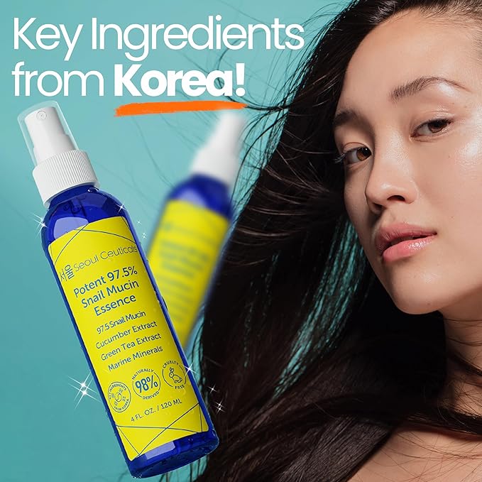 SeoulCeuticals Korean Face Mist 97.5% Snail Mucin Essence - Image 4