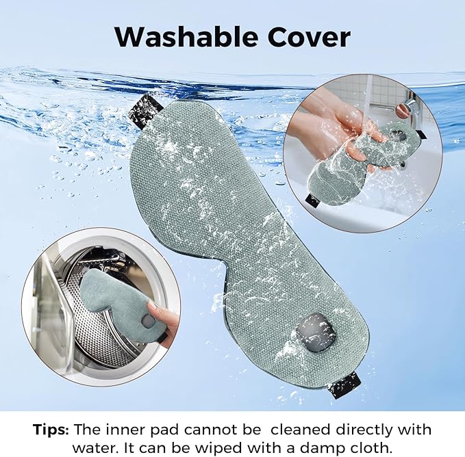 Heated Eye Mask for Dry Eyes, Cordless Warm Eye Compress - Image 6