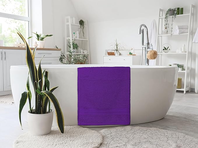 Medium Bath Towels Bulk Set of 12 – 100% Cotton Terry – 24" x 48" – Quick Dry - Image 3