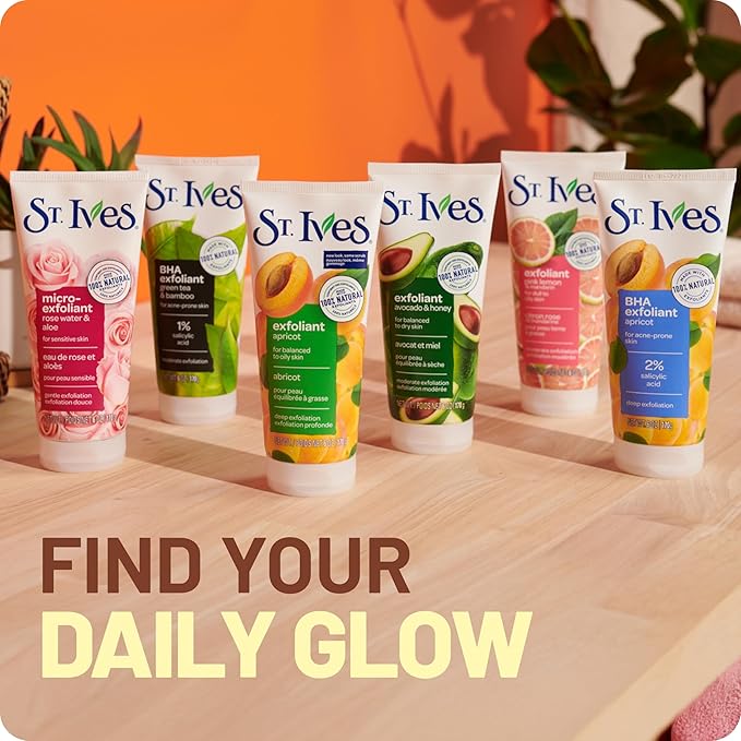 St. Ives Acne Control Apricot Face Scrub, Deep Exfoliator Skin Care, Prevents - Image 10