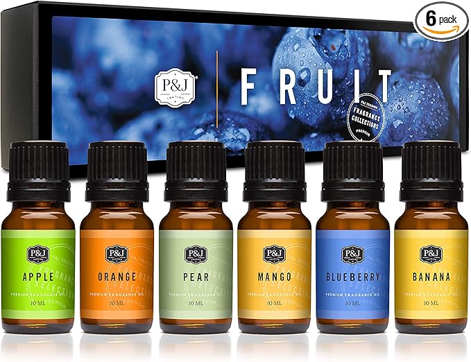 P&J Trading Fragrance Oil Fruit Set | Orange, and Pear Candle Scents by PJTrading