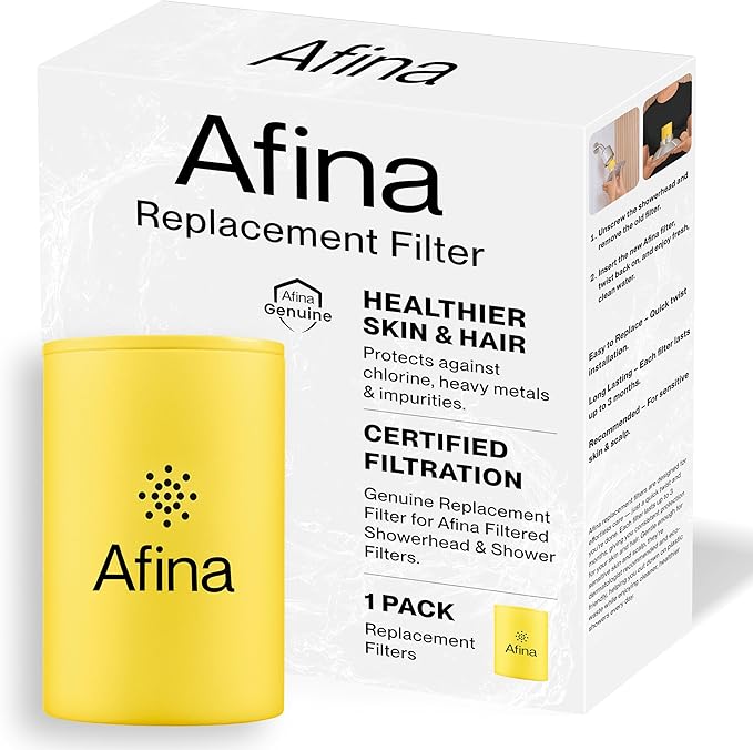 Afina Replacement Filter for Afina Filtered Showerhead & Shower Filter by Afina