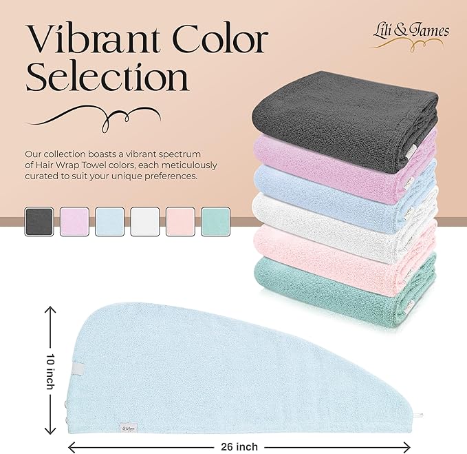 Cotton Hair Towel Wrap for Women/Kids | Quick Dry, Soft & Absorbent 420-GSM - Image 2
