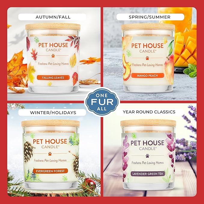 Pet House Scented Candle Plant Based Pet Odor Candle Clean Burning, Long Lasting - Image 4