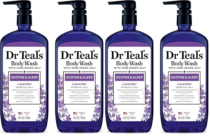 Dr Teal's Body Wash with Pure Epsom Salt, Soothe & Sleep with Lavender by DrTeals