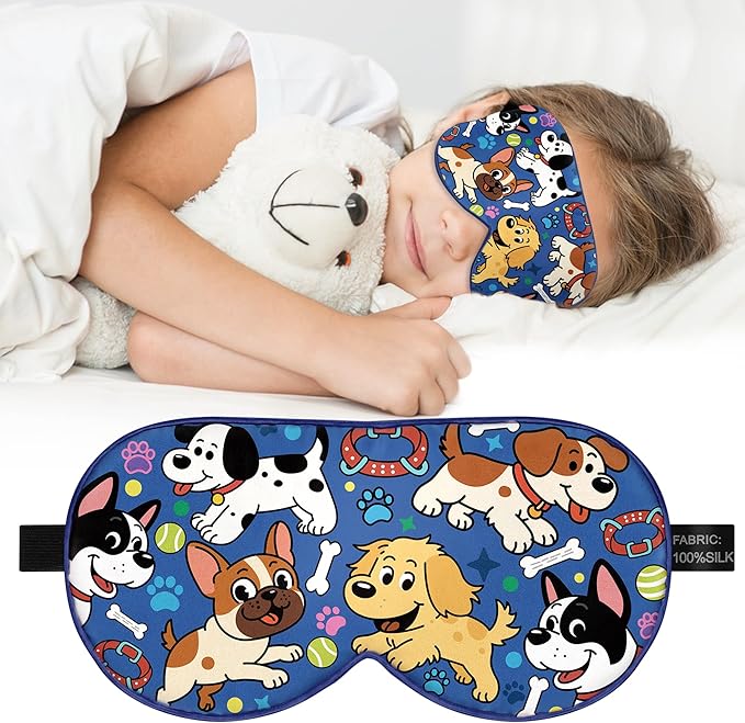 Kids Silk Sleep Mask: 100% Mulberry Silk Eye Mask by spacepower
