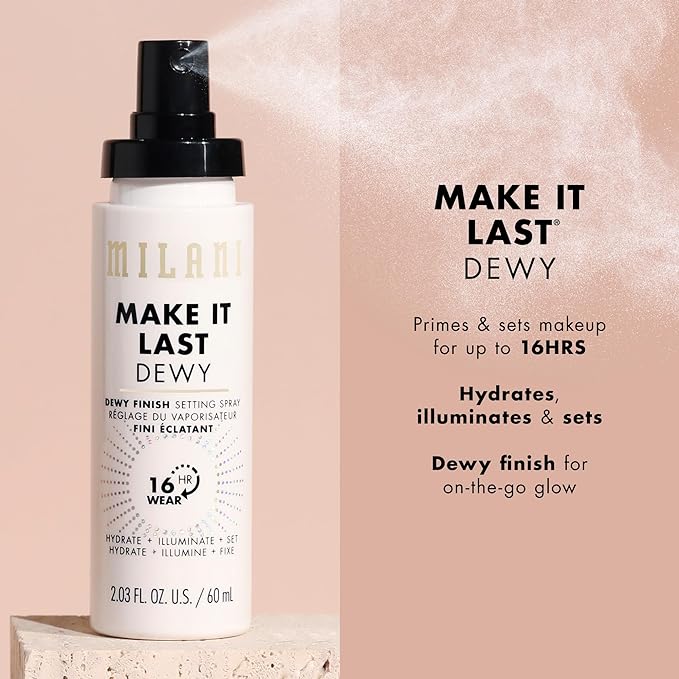 Milani Setting Spray + Primer, Make It Last Dewy - Image 4