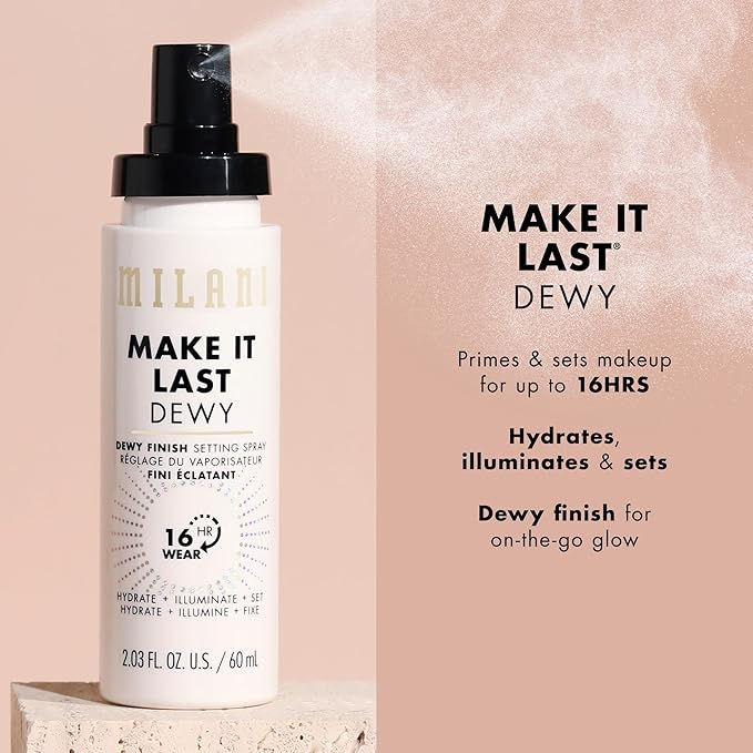 Milani Setting Spray + Primer, Make It Last Dewy - Image 3