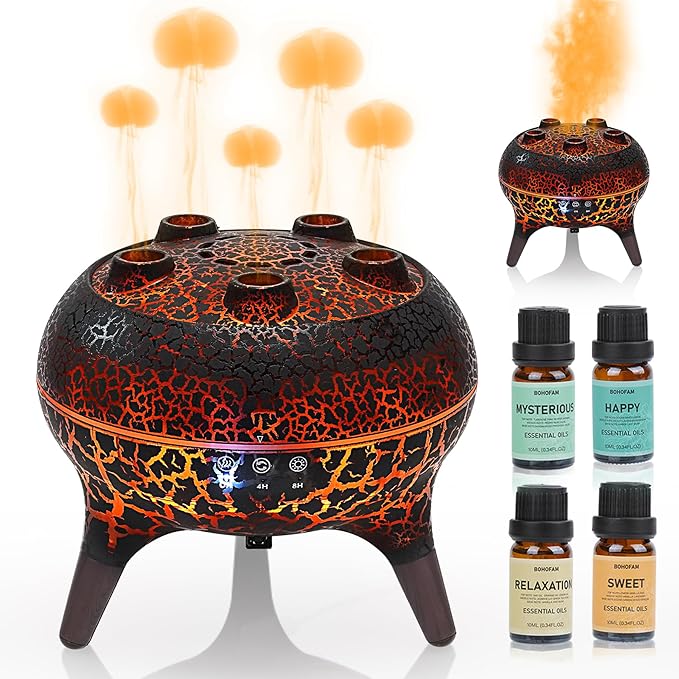 BOHOFAM Jellyfish Essential Oil Diffuser 250ML, Aroma Diffuser Hears Sound to - Image 8