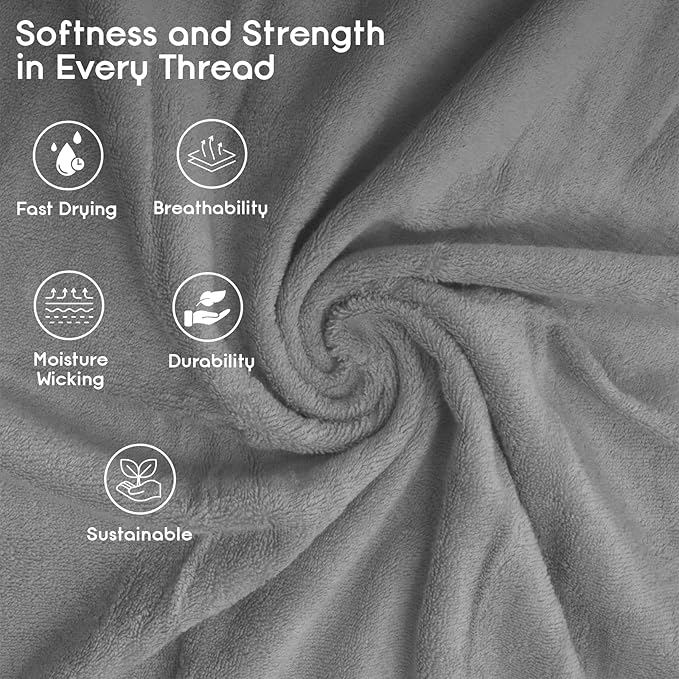 Ariv Towels Pack of 8, Premium Cotton Towel Set, Super Soft, Quick Dry - Image 6