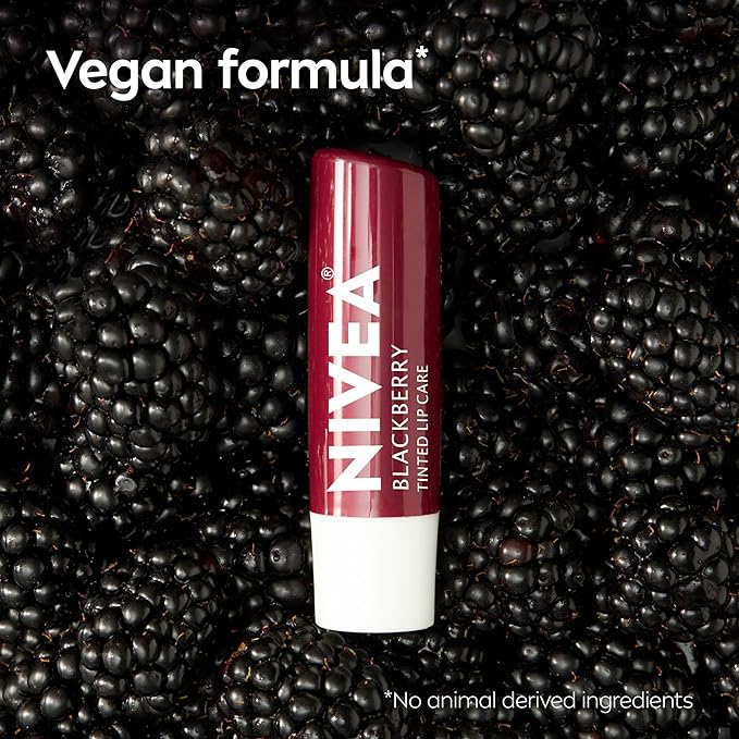 NIVEA Blackberry Lip Care, Tinted Lip Balm - Image 8