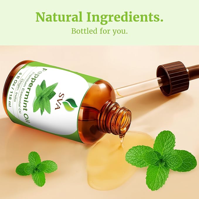 SVA Peppermint Essential Oil – 4 Fl Oz – 100% Natural Peppermint Oil - Image 8