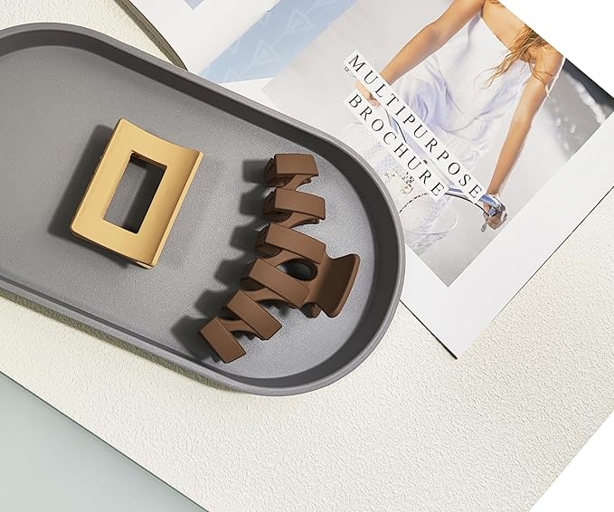 Gray Small Tray, 3 Pack Oval Tray - Image 4