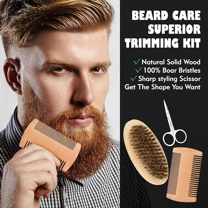 14 Pcs Bath & Body Gift Set for Men, Father's Day Gifts, Beard Grooming - Image 8