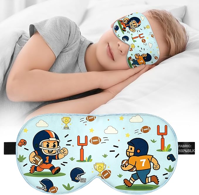 Kids Silk Sleep Mask – 100% Mulberry Silk Eye Cover, Kid Eye Mask by Unknown