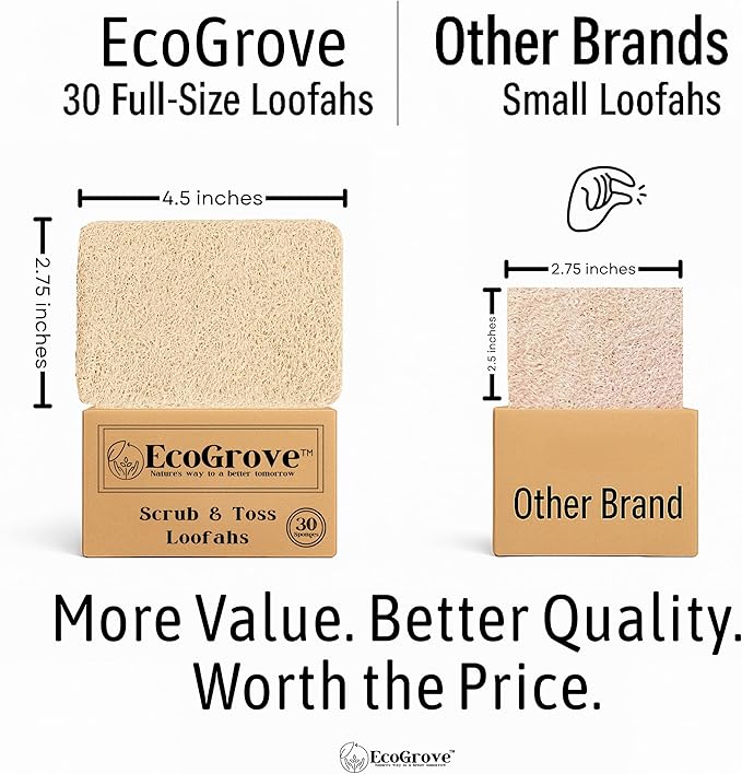 Loofah Sponges 100% All Natural BPA Free Loofah - Image 9