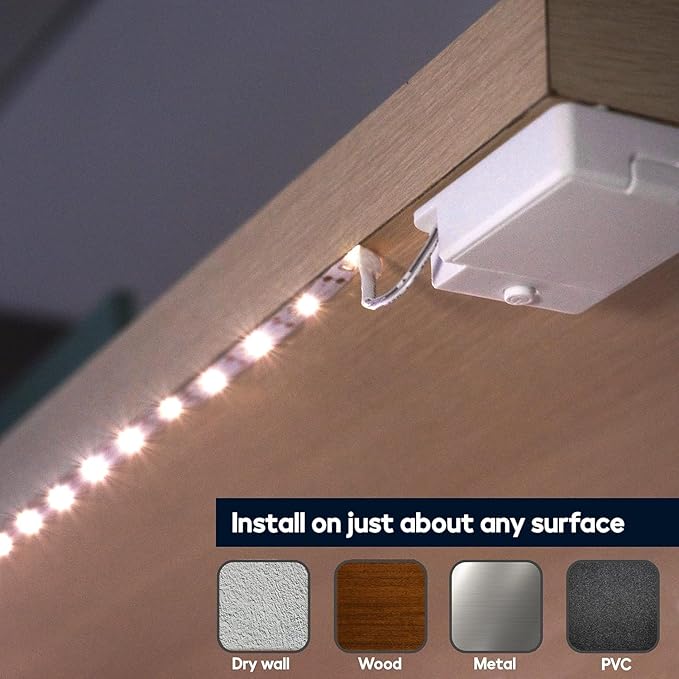 BestLuz Battery Powered LED Strip Lights, Wireless LED Strip Lights 40 inch x 3 - Image 2
