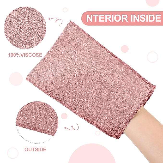 Tatuo 12 Pieces Korean Exfoliating Mitt Glove Italy Towel Body Skin Scrubber - Image 5