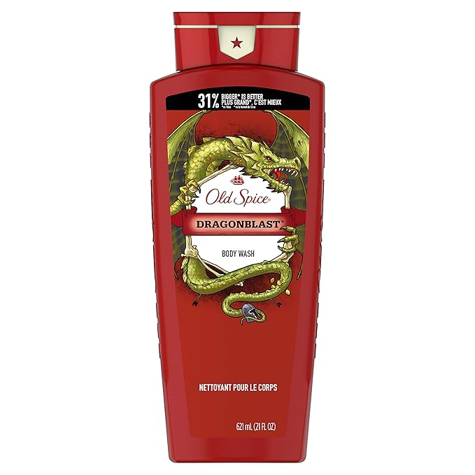 Old Spice Body Wash for Men, Wild Collection Dragonblast Scent, 21 Fl Oz by OldSpice